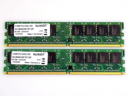 1gb swissbit - (2x512mb),