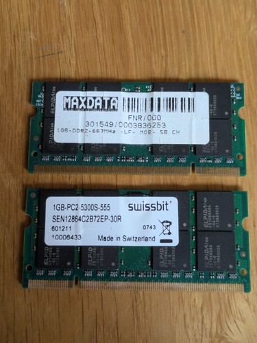 Ddr2 sdram pc2 5300s - 2x, pc2-5300s
