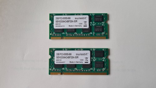 Swissbit 4gb sodimm - (2x, 2gb)